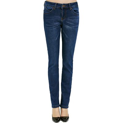 Camii Mia Womens Jeans Fleece Lined Winter Thermal Pants Slim Fit Mid Rise Stretch Jeggings for Women