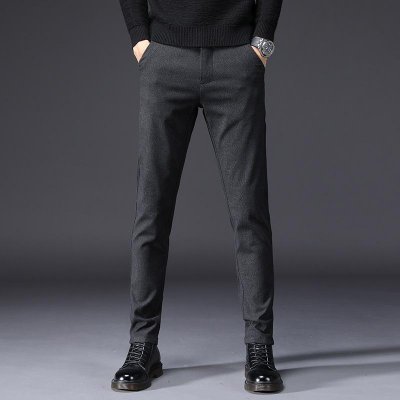 Spring autumn winter New Casual Pants Men Cotton Slim Fit Chinos Fashion Trousers Male Brand Clothing Plus Size 38