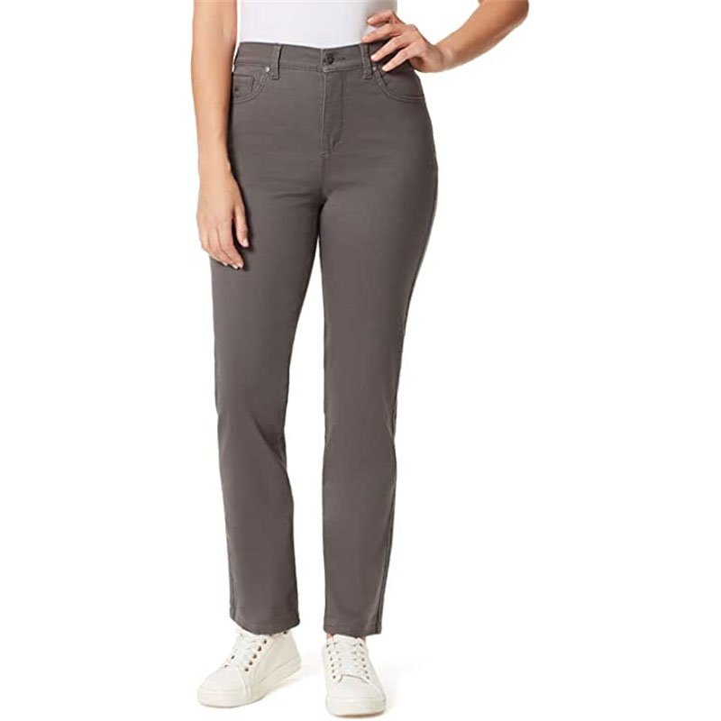 Gloria Vanderbilt Women Amanda Classic High Rise Tapered Jean Grey Shadows 16 Petite Regular