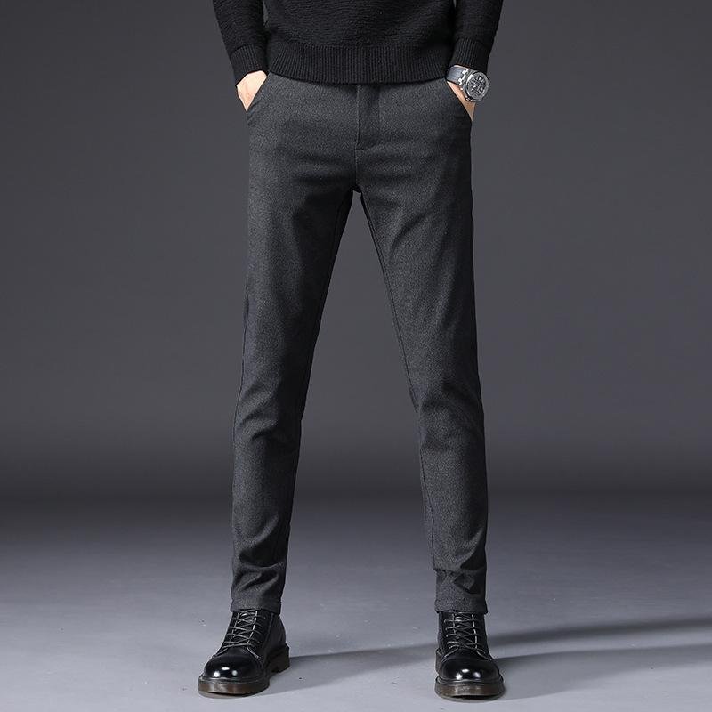 Spring autumn winter New Casual Pants Men Cotton Slim Fit Chinos Fashion Trousers Male Brand Clothing Plus Size 38