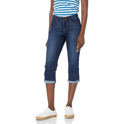 Lee Women Flex Motion Regular Fit 5 Pocket Capri Jean